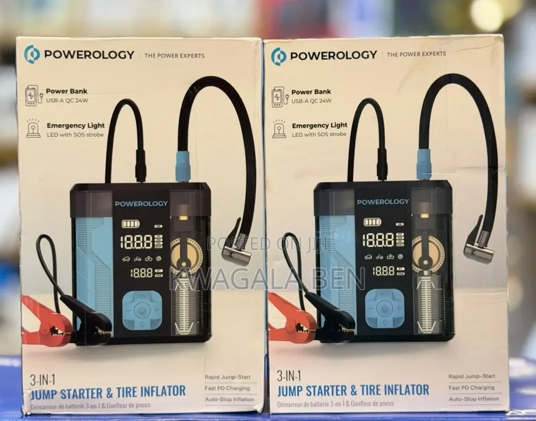 Powerology 4 in 1 Jump Starter