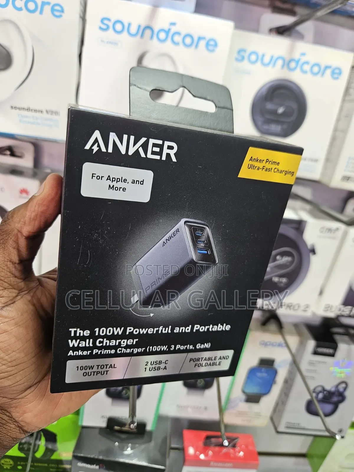 Anker Prime Charger (100w, 3 Ports, Gan)