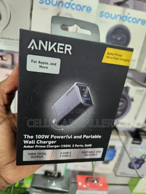 Anker Prime Charger (100w, 3 Ports, Gan)