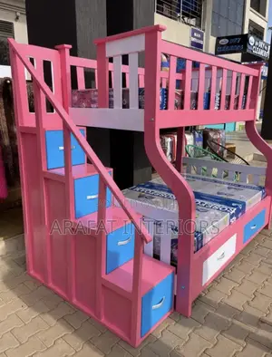 Bunk Bed With Staircase, Storage Drawers