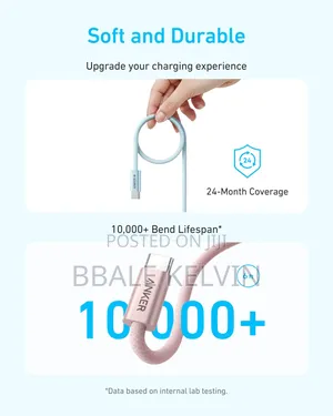 Anker Zolo 240w Usb-C to Usb-C Cable 6ft Fast Charging Braided