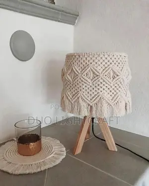 Macrame Wooden Floor Lamps