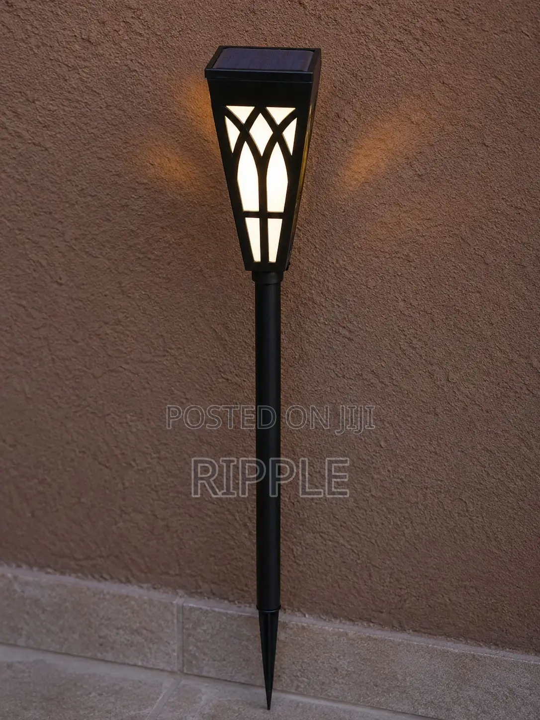 3w Solar Garden Wall Light Waterproof Flame Lamp Outdoor Fence Light