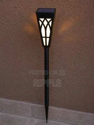 3w Solar Garden Wall Light Waterproof Flame Lamp Outdoor Fence Light