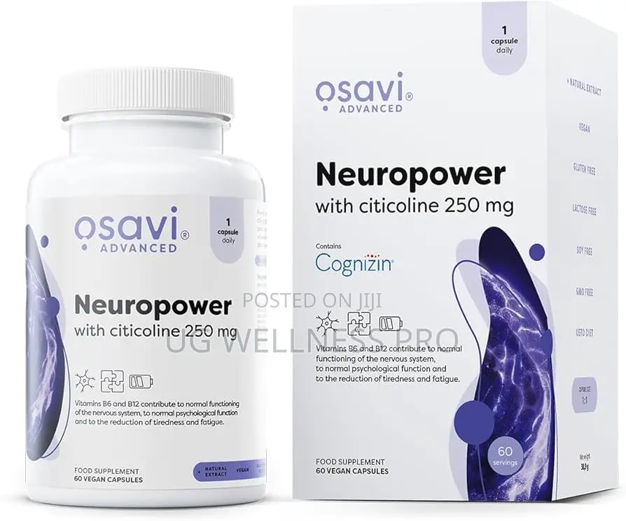 Osavi Neuropower With Citicoline 250 Mg (60 Vegan Caps) Caffeine-Free