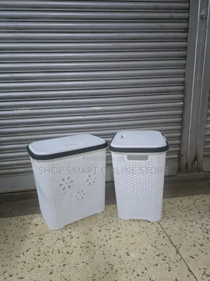 Whitish Plastic Laundry Basket Plastic Laundry Basket