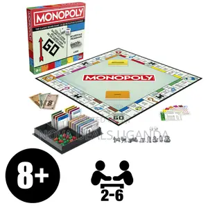 Monopoly Game Family Board Game for 2-6 Players Board Games Kids 8 Up