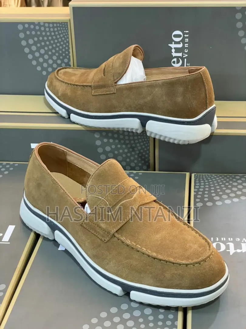 Original New Brown Suede Roberto Venuti Loafer
