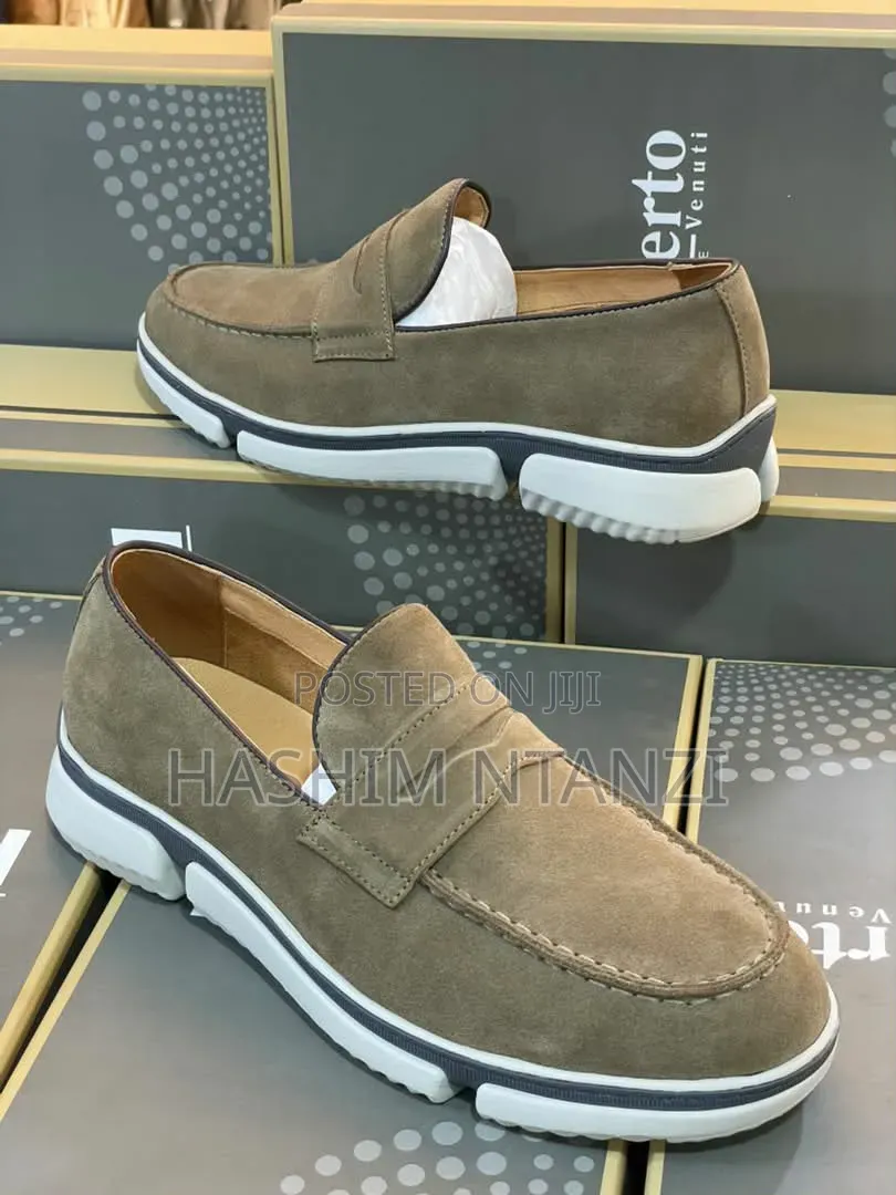 Original New Brown Suede Roberto Venuti Loafer