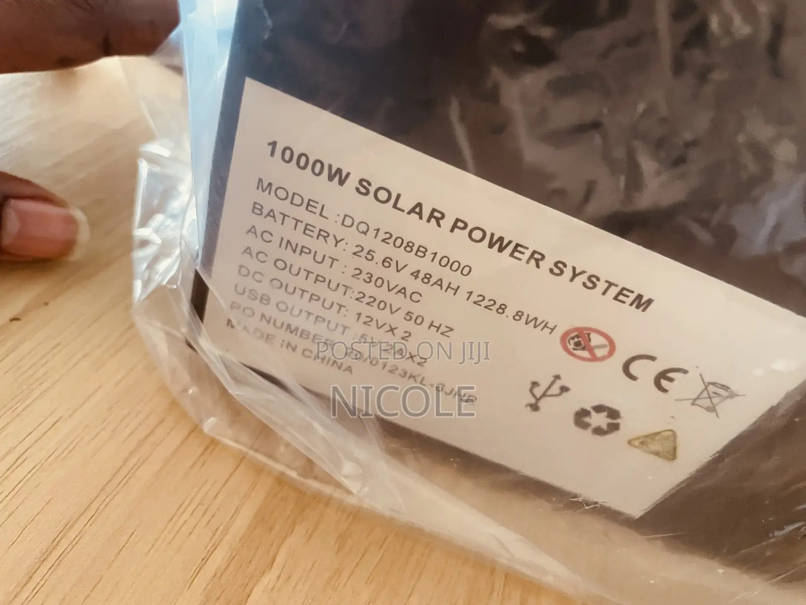 1000w Portable Solar Power Station Kit With Solar Panel