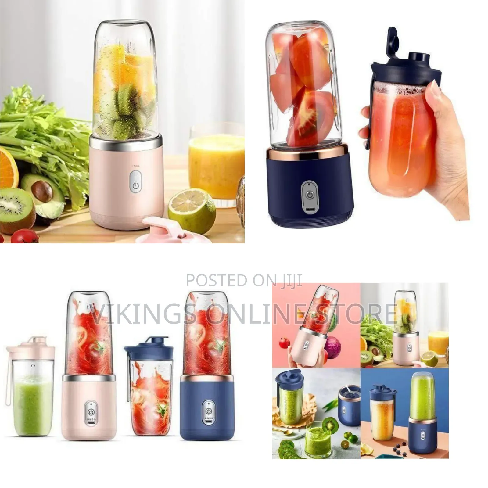 Portable Personal Blender and Travel Sports Cup - Multicolor