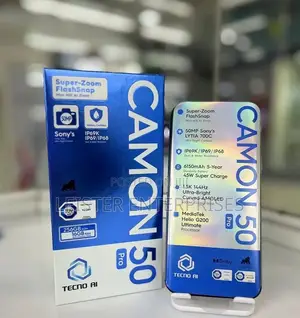 New Tecno Camon 50 Pro 256 GB Black