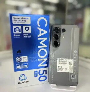 New Tecno Camon 50 Pro 256 GB Black