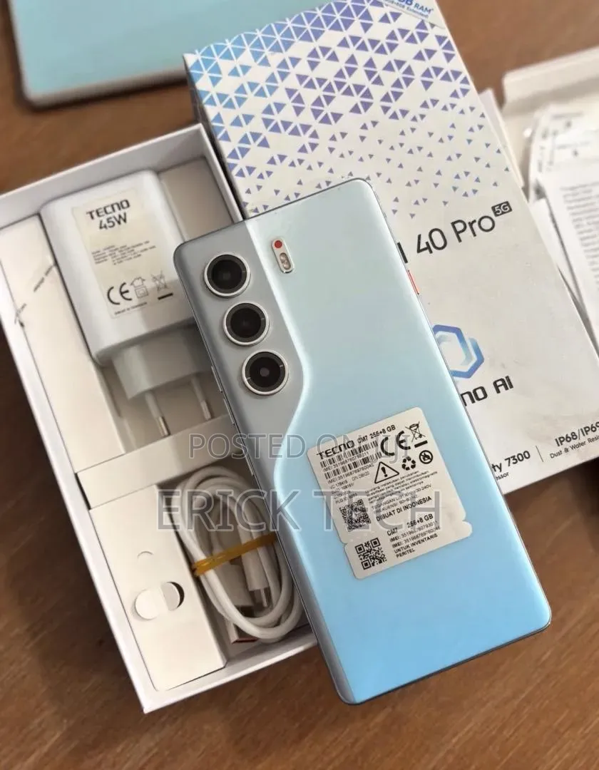 New Tecno Camon 40 Pro 5G 256 GB Blue