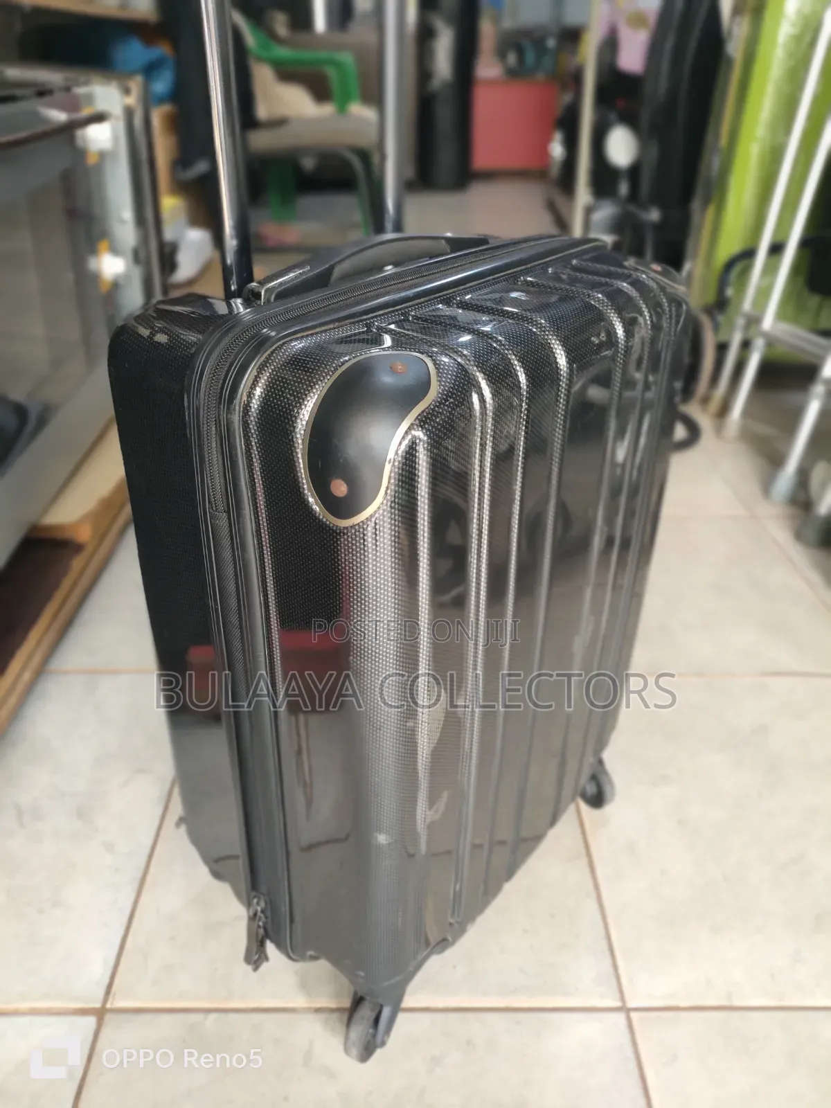 Japan Used Delsey Paris Helium Aero Hardside Suitcase in Black.