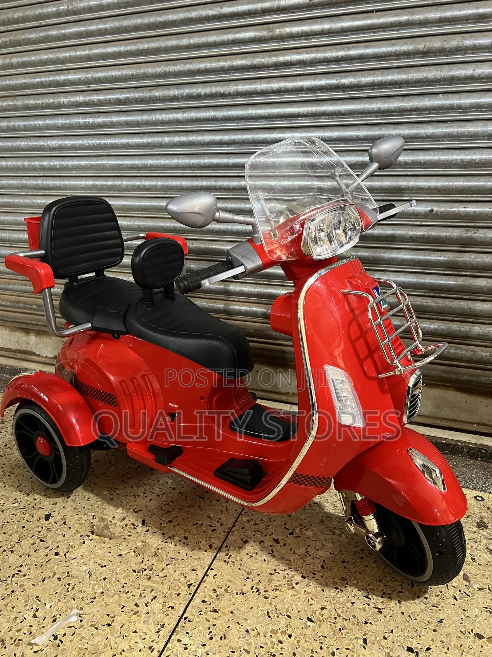 Rechargeable Vesper Motorcycle Red