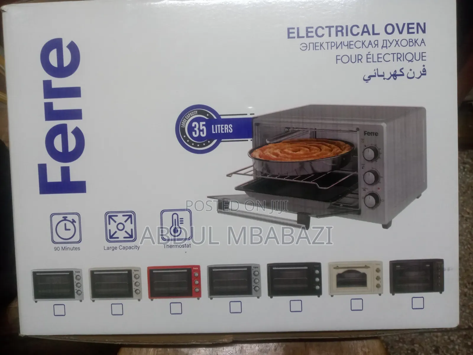 Electric Oven 35l Ferre