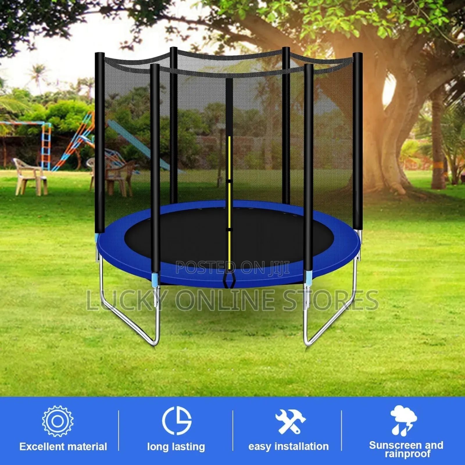 8ft Outdoor Round Trampoline