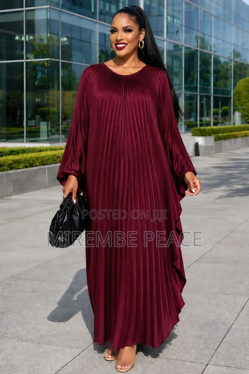 Pleated Kaftan Max Dresses