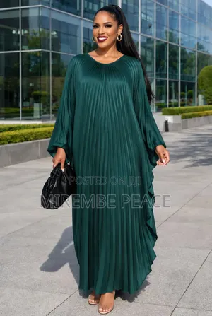 Pleated Kaftan Max Dresses