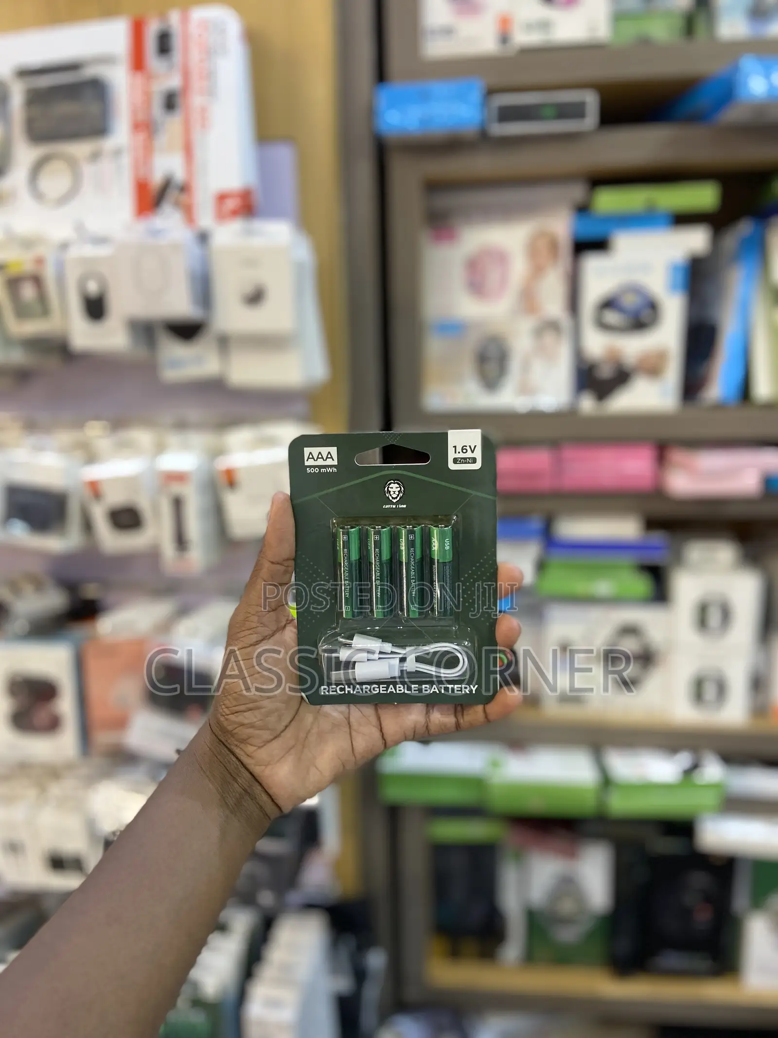 Greenlion 4pack Usb-C Triple a Lithium Rechargeable Batteries