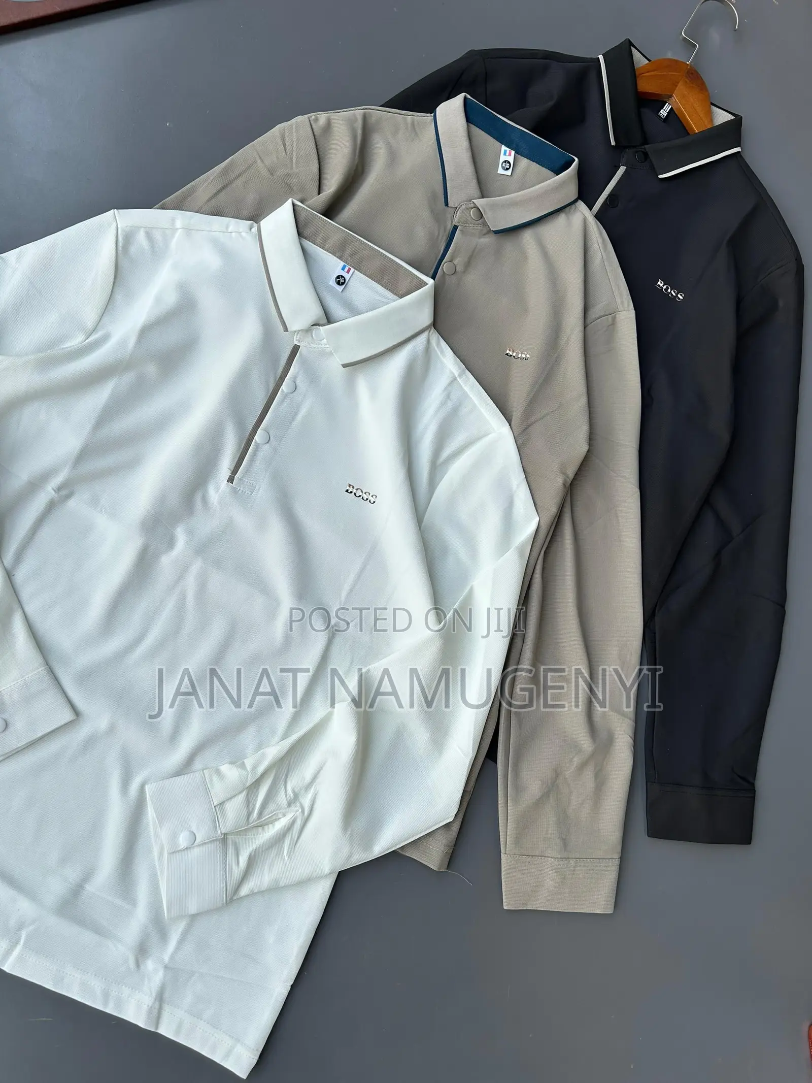 Colored Round Neck Buttoned Tshirts
