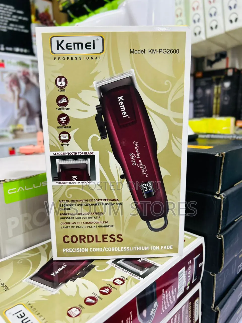 Kemei Km-Pg2600, a Professional Rechargeable Hair Clipper