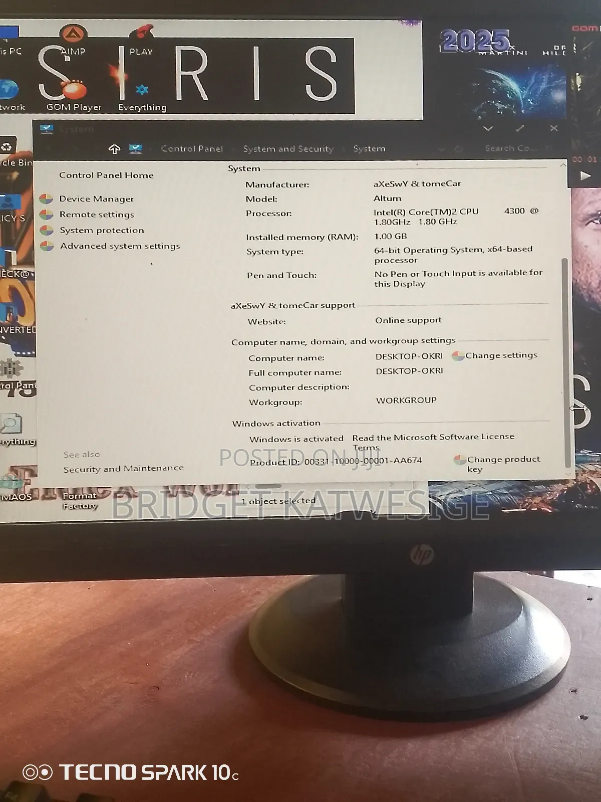 Desktop Computer Dell OptiPlex 3020 1GB Intel Core 2 Duo HDD 500GB