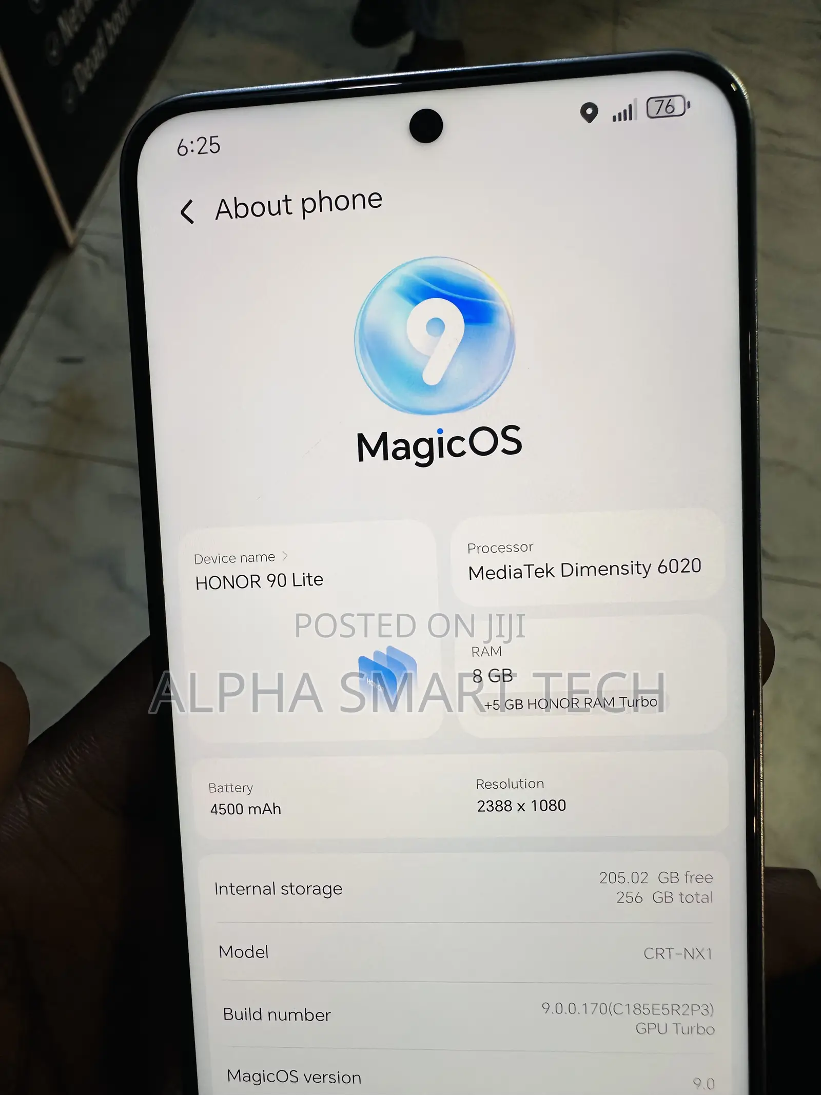 Honor 90 Lite 256 GB Gray