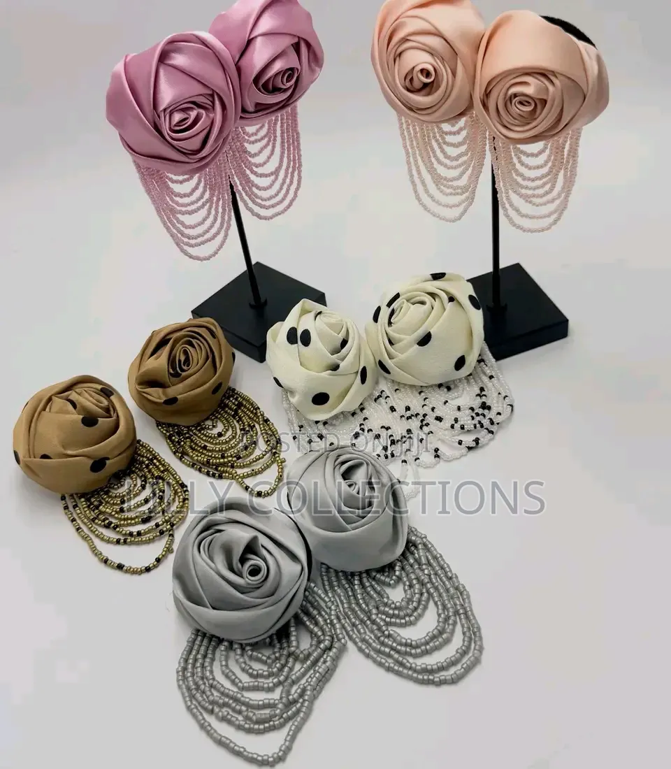 Bead Floral Earrings