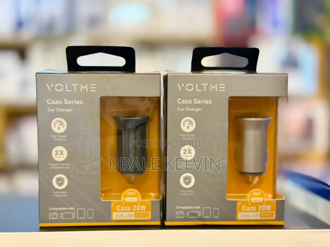 Voltme Cazo 20w Pd 3.0 Fast Car Charger, Dual Port Car Charger Adapter