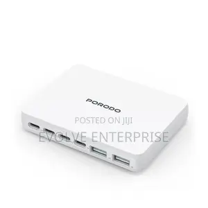 Porodo Velora 100w Gan Wall Charger Uk Plug With 4 Usb-C 2 Usb-A