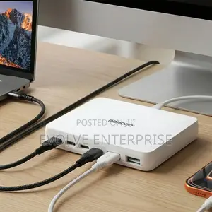 Porodo Velora 100w Gan Wall Charger Uk Plug With 4 Usb-C 2 Usb-A