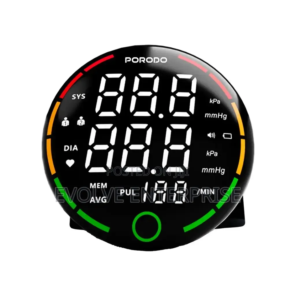 Porodo Liveon - Digital Blood Pressure Monitor With One-Key Measure