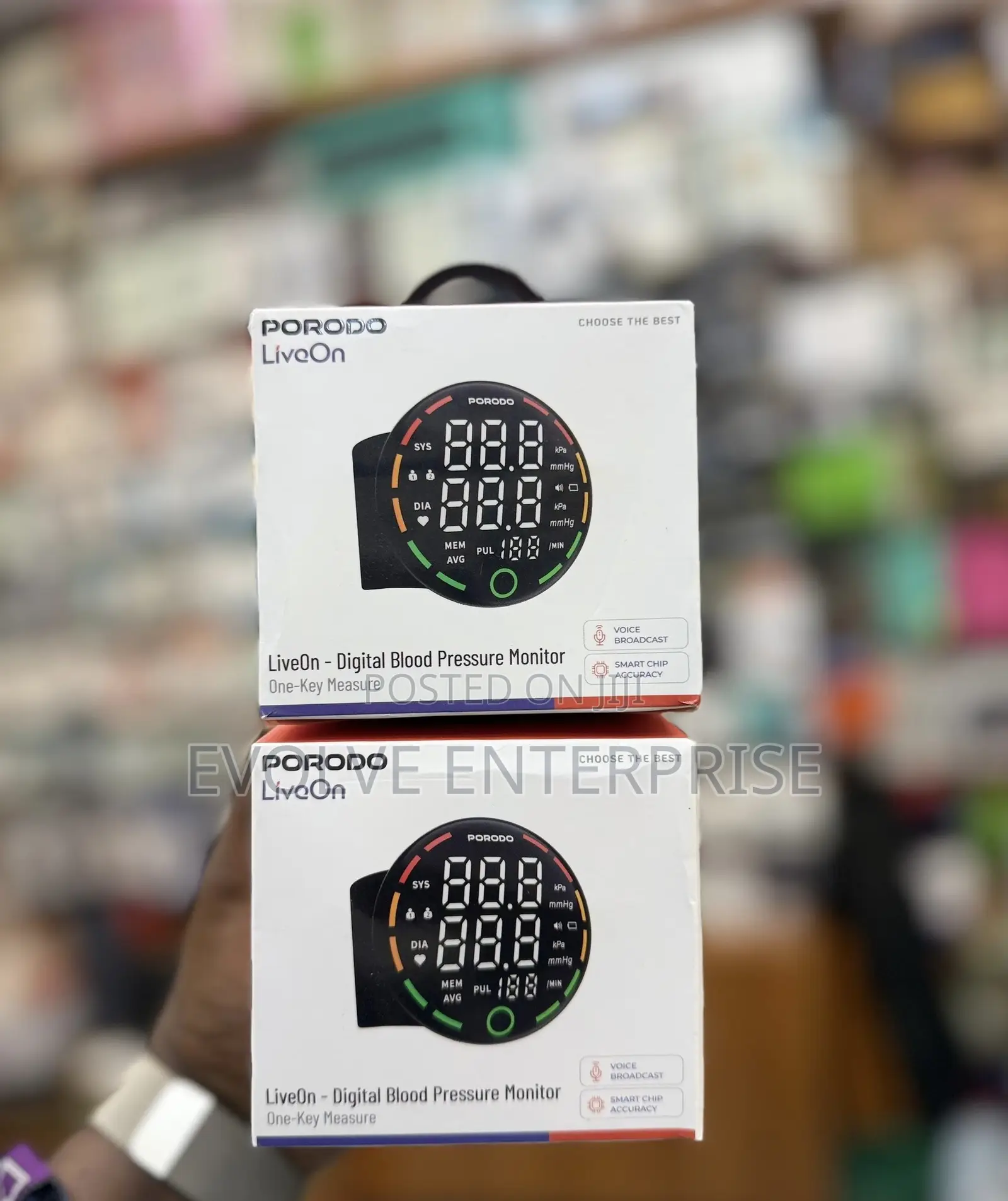 Porodo Liveon - Digital Blood Pressure Monitor With One-Key Measure
