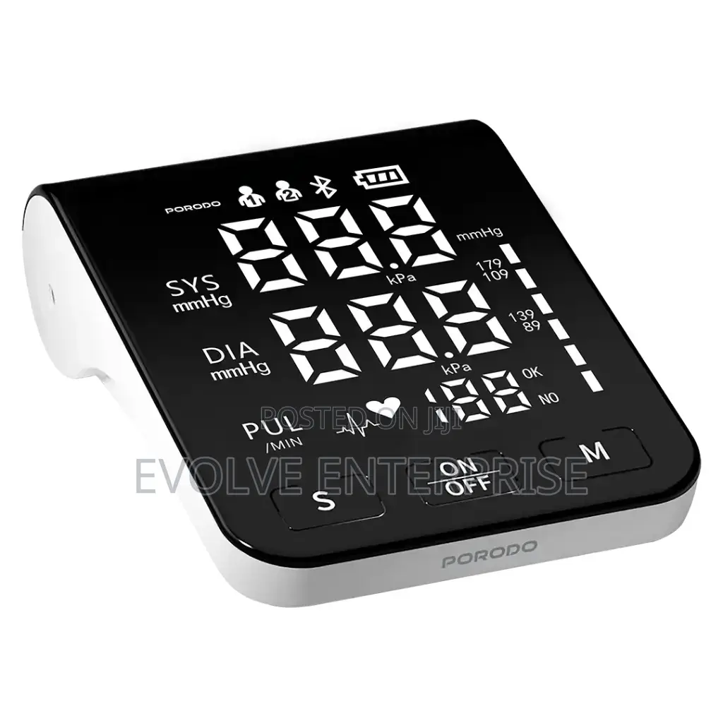 Porodo Liveon Digital Blood Pressure Monitor With a Display Screen