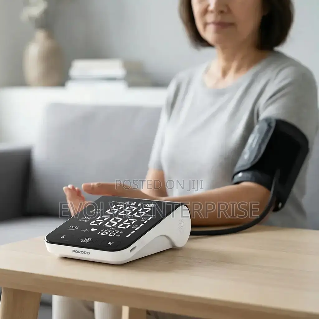 Porodo Liveon Digital Blood Pressure Monitor With a Display Screen