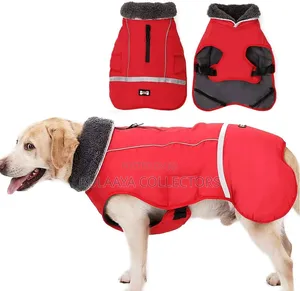 Uk Used Doglemi Brand Red Waterproof Winter Jacket for Dogs.