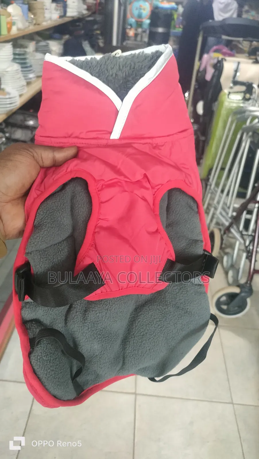 Uk Used Doglemi Brand Red Waterproof Winter Jacket for Dogs.