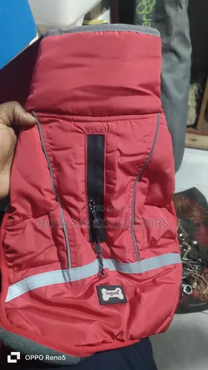 Uk Used Doglemi Brand Red Waterproof Winter Jacket for Dogs.