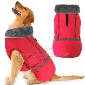 Uk Used Doglemi Brand Red Waterproof Winter Jacket for Dogs.