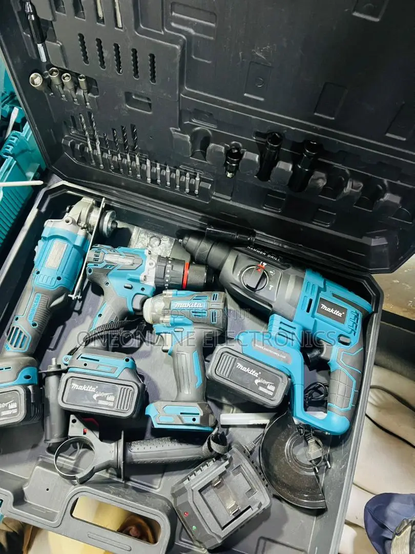 4in 1cordless Hammer Drill, Angle Grinder, And Impact Wrench