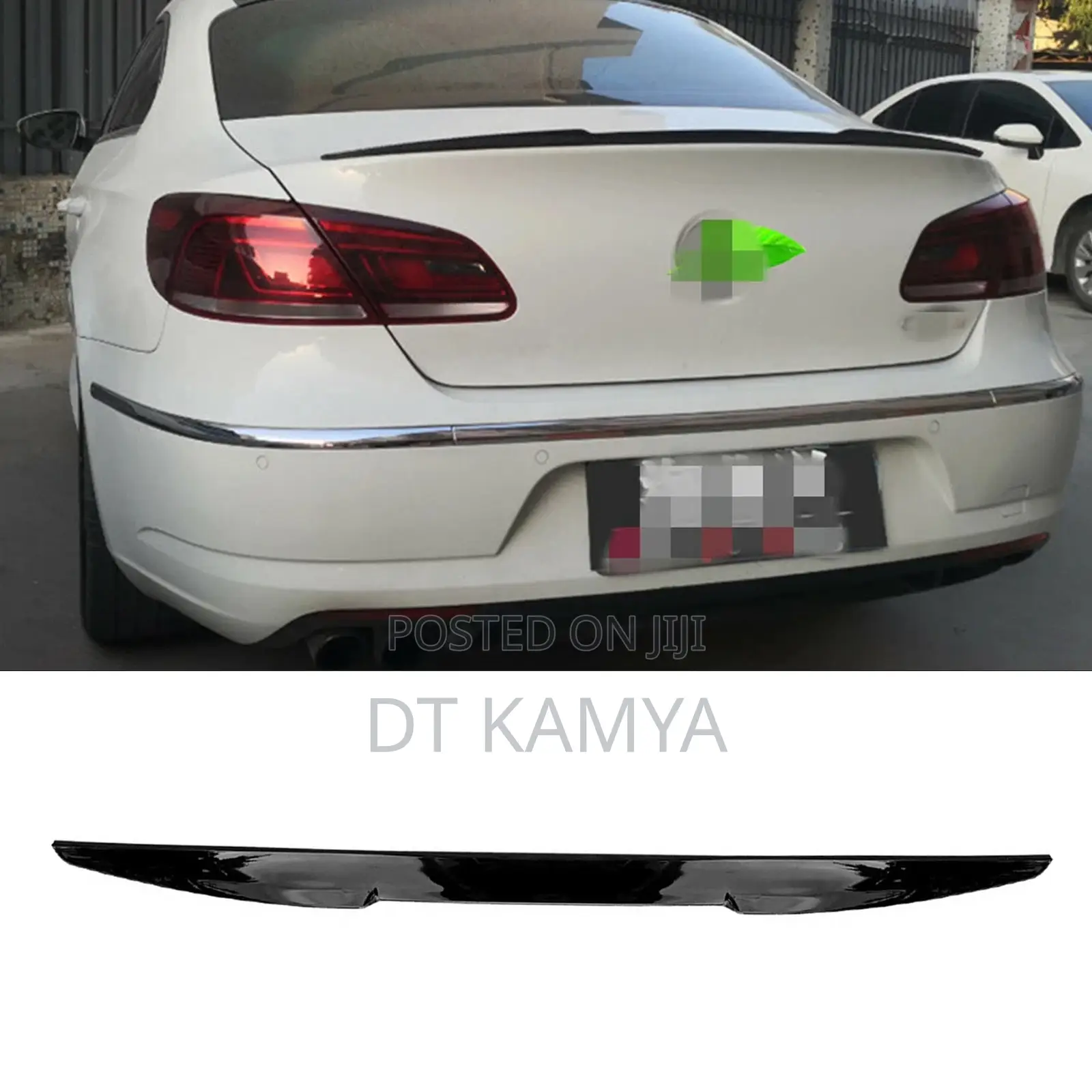 Car Boot Rubber Soft Spoiler Wing - For Mark X / Benz / BMW / Toyota