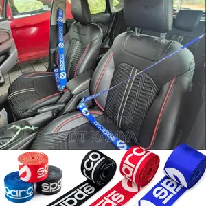 Sparco Style Car Racing Seat Belts - Seat Belt Upgrade / Color - Red