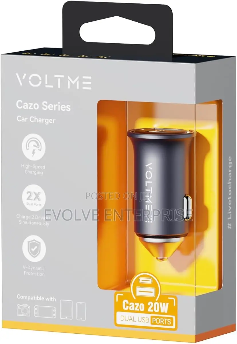 Voltme Cazo 20w Pd 3.0 Fast Car Charger