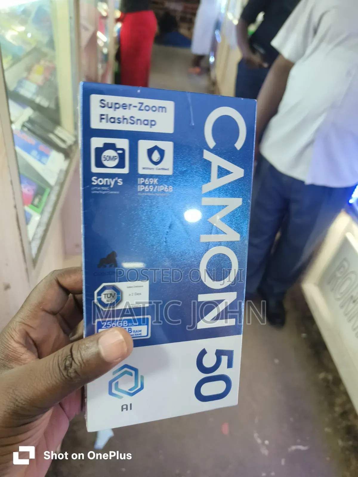 New Tecno Camon 50 Pro 256 GB Black