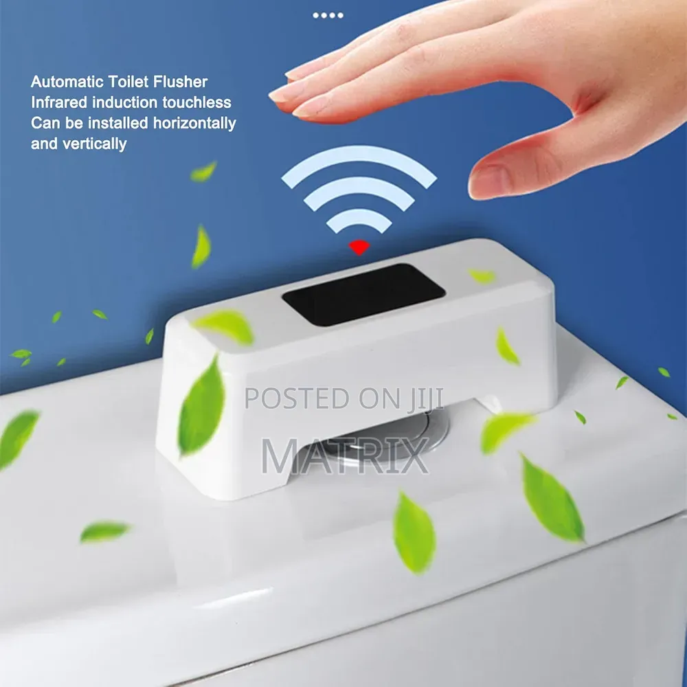 Touchless Toilet Flusher, Rechargeable Sensor Automatic Toilet Flusher