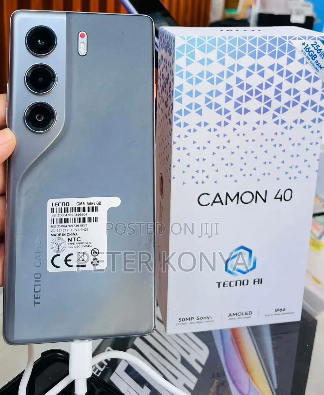 New Tecno Camon 40 256 GB Gray