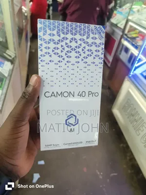 New Tecno Camon 40 Pro 5G 256 GB Black