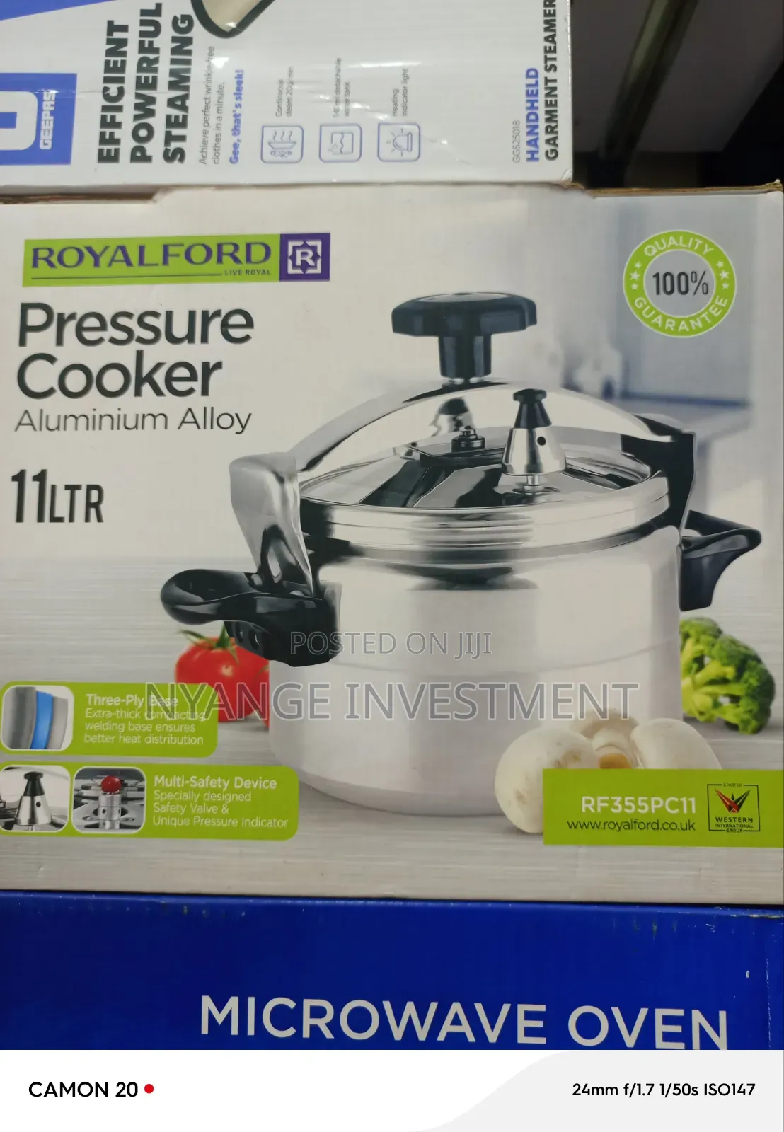 Royalford 11l Aluminium Alloy Pressure Cooker. Pressure Cooker